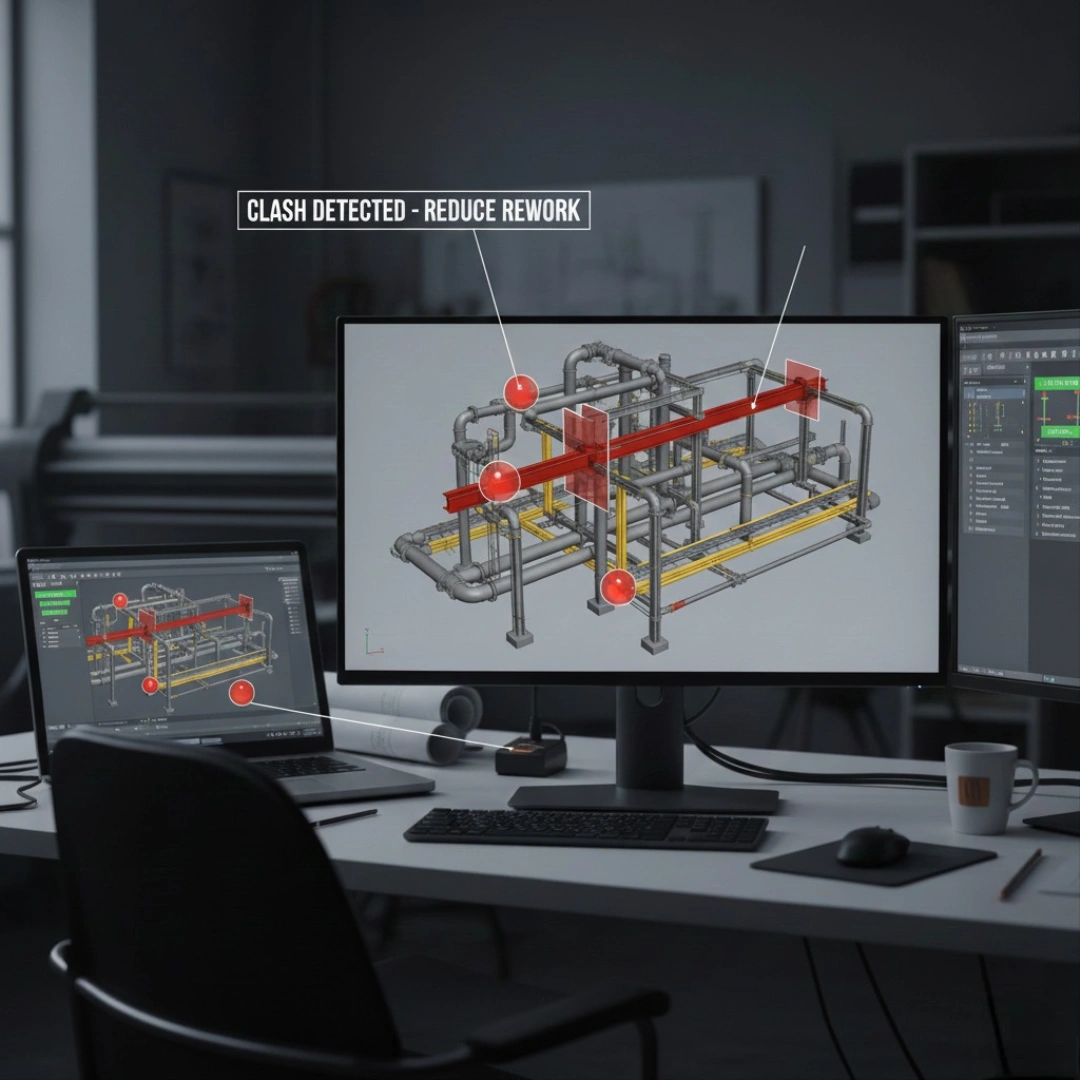 3D Layout Development & Clash Detection